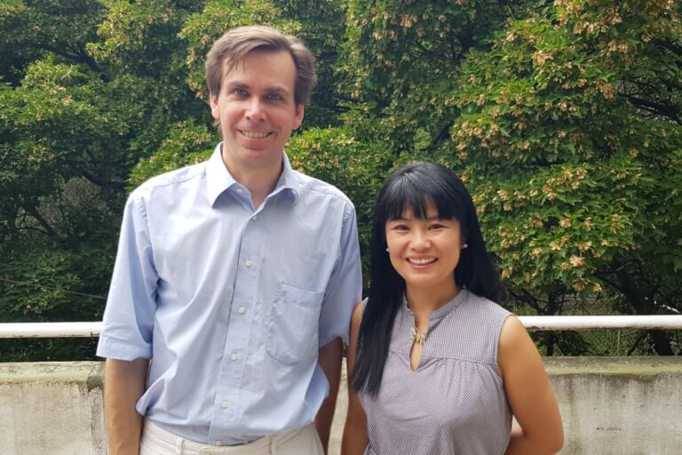 DYCLE共同創業者の松坂さんとChristian Schlohさん