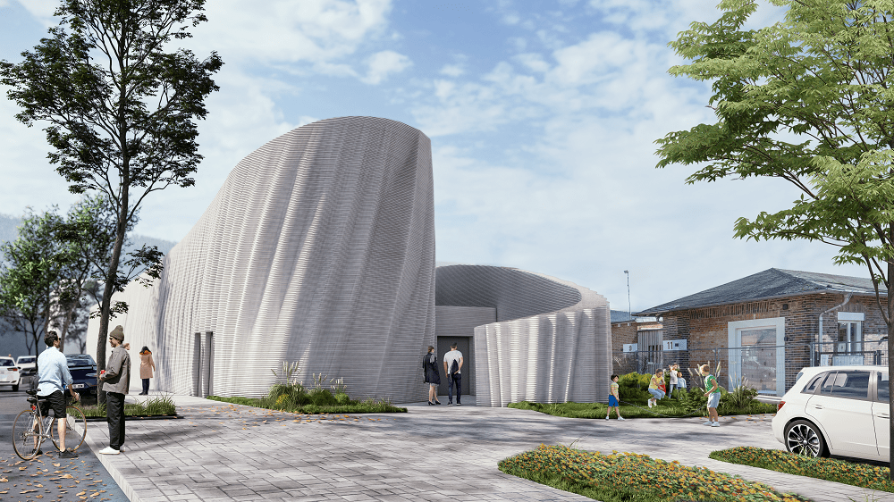 ハイデルベルク・マテリアルズ、欧州最大の3Dプリンター建築物にリサイクル可能建材を提供