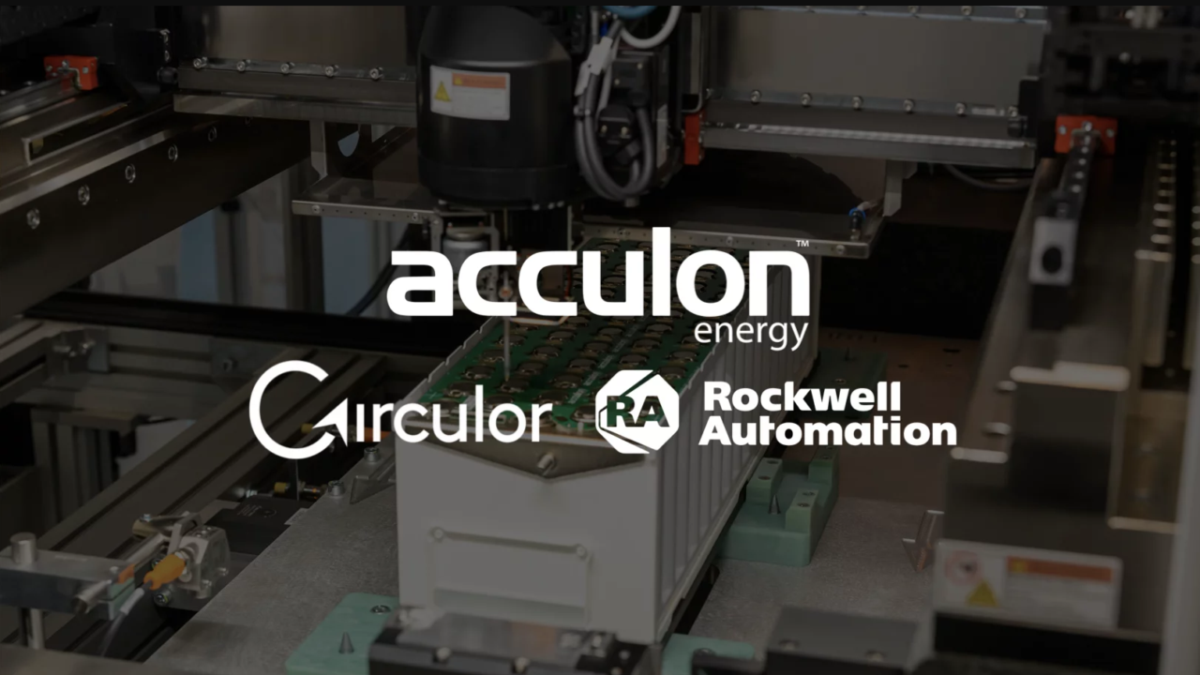 米Acculon Energy、バッテリー製造のトレーサビリティ向上へ。Rockwell、Circulorと協業