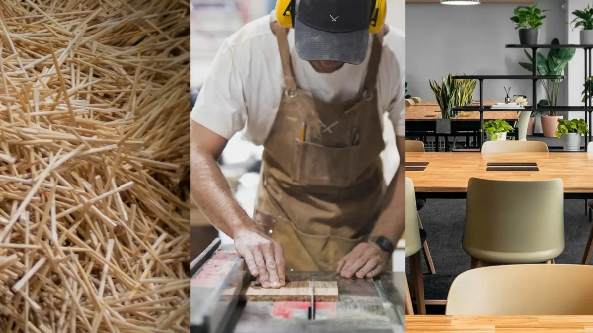 竹中工務店・コクヨ・ChopValue Japanが割り箸アップサイクルで協業。建築分野へ展開